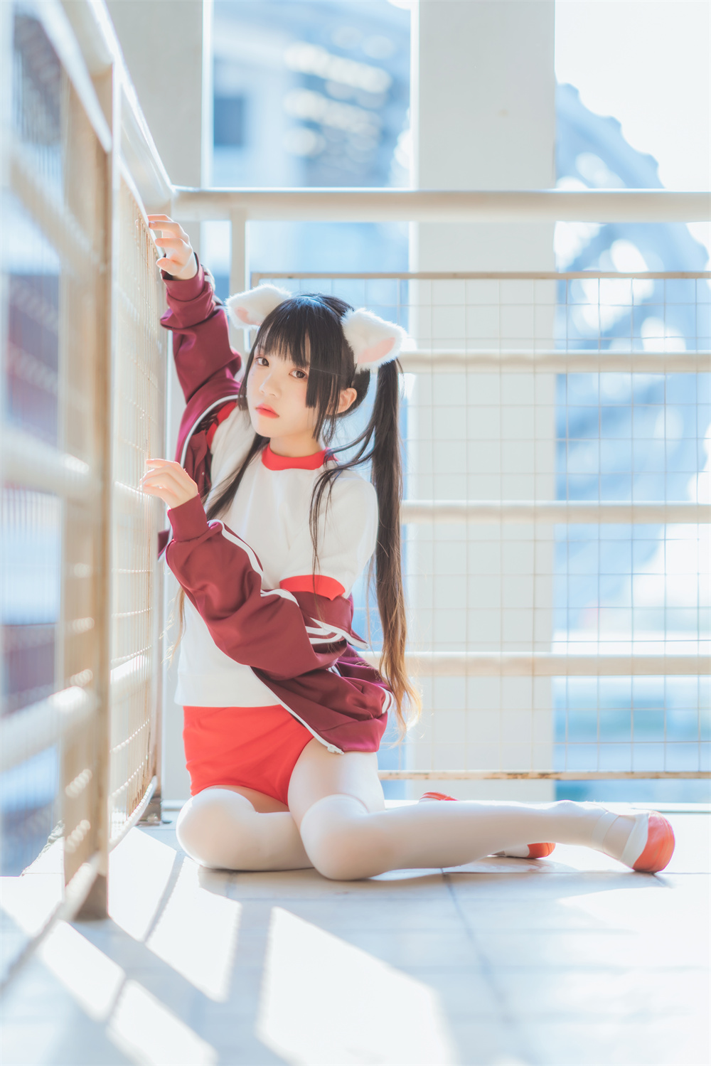 图片[1]-【在线看】桜桃喵 VOL.046 [44P] 红色体操服 - WEIME-写真网-WEIME-写真网