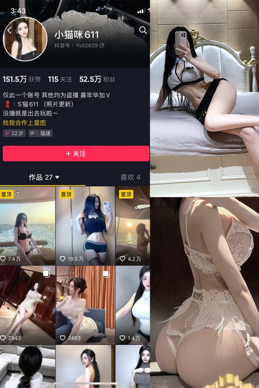 【在线看】抖音 小猫咪611 微密圈  NO.001期 【21P】-维密网-全网首发微密圈美女写真