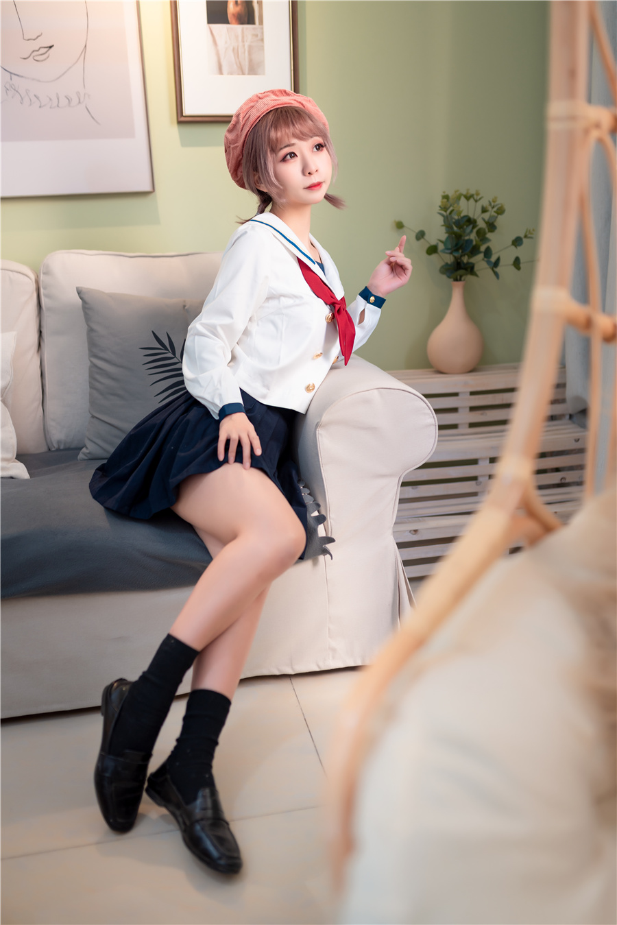 图片[1]-【在线看】兔玩映画 VOL.060 绿民宿JK [40P] 精选 - WEIME-写真网-WEIME-写真网