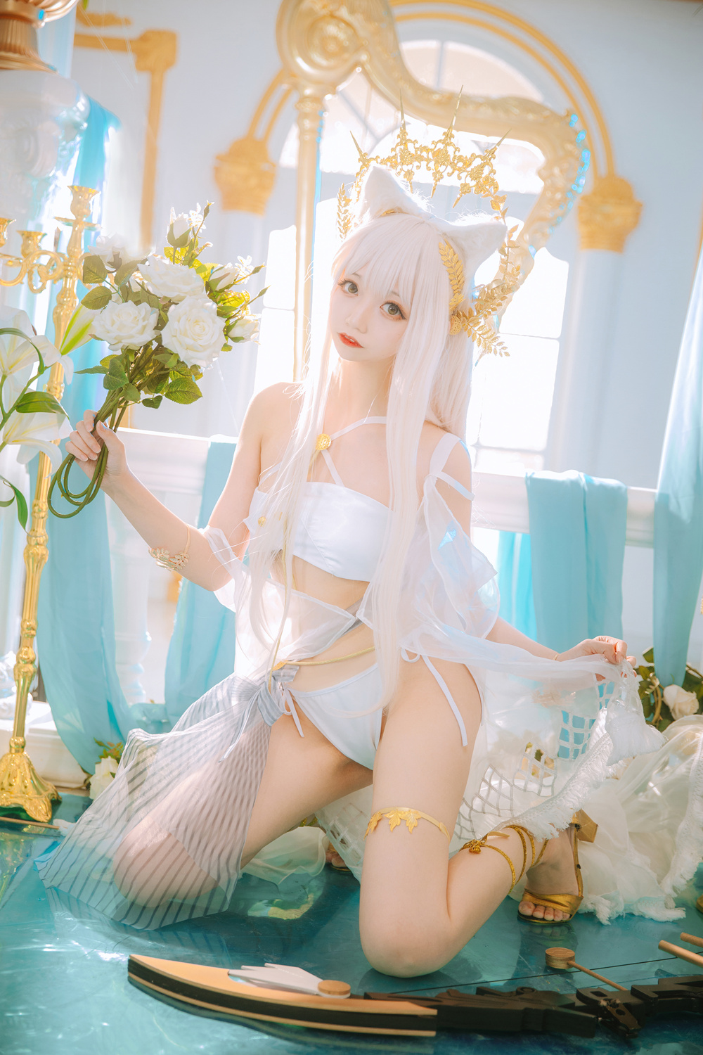 图片[1]-【在线看】小野寺地瓜 &ndash; 白金泳装 [23P176M] - WEIME-写真网-WEIME-写真网